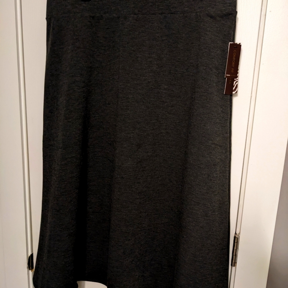 Dana Buchman Charcoal Skirt Size XL